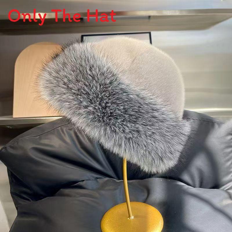 

Mongolian Hat Faux Fur Warm Ski Beanie With Ear Flap For Men Women бежевый