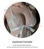 Dámský sexy krajkový síťovaný komplet babydoll noční košilky, styl 1912