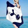 Toalla de Playa de Microfibra del Tottenham Hotspur Football Club, Ligera y de Secado Rápido, para Viajes de Verano, Esencial para la Playa, Piscina