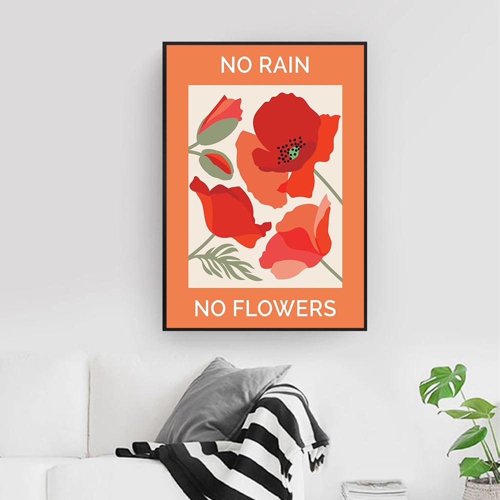 Fish Shaul Nautical Orange Wall Art Canvas Painting Sunshine Rainbow Wave Posters And Prints Wall Pictures For Living Room Decor
