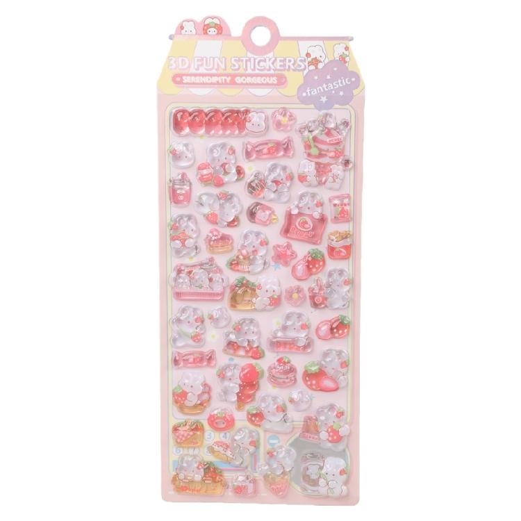 

Embossed Animal Sticker Decorative PVC Sticker for Craft Scrapbooking Journals Phone Case Water Bottle Kid Rewarding 1