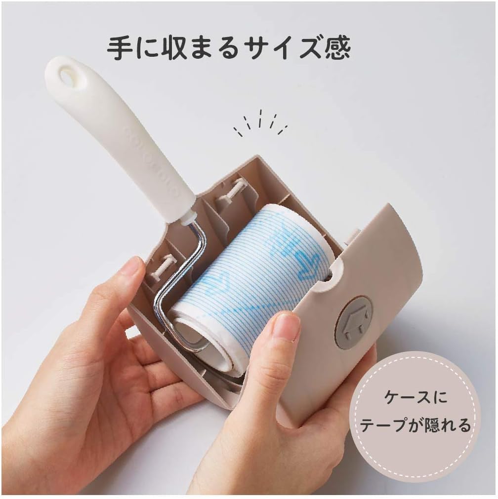 Nitoms Corocoro Mini Spare 50 Rolls Floor Suitable for Study and 80mm CC8985 Tape, (6 Rolls), Cleaner, Anywhere, Hardwood, Carpet, Tatami, Desks,