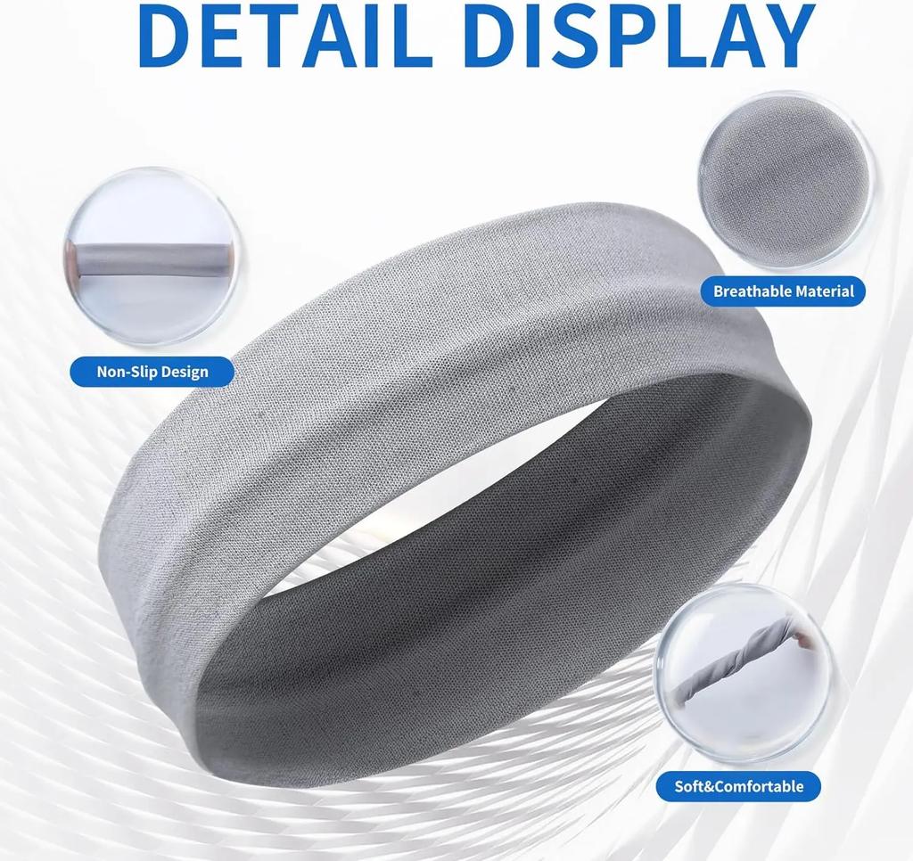 Korean Version of The Headband Sports Fitness Running Sweat-absorbing Headband Solid Colour Elastic Hair Band Yoga Hair Band