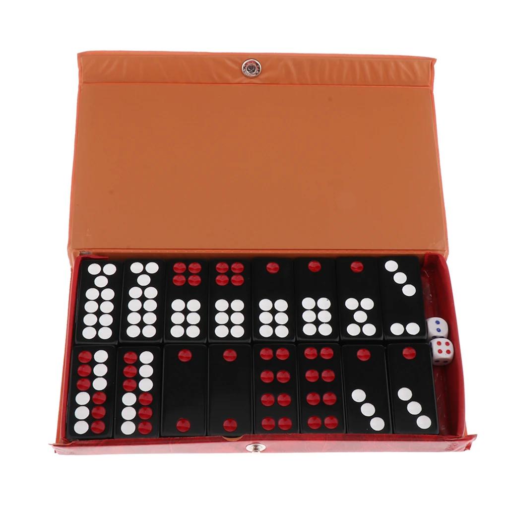 

32Pcs Traditional Chinese Pai Gow Paigow Tile Set Casino Game for Family Play with 2 Pieces Dices For All Ages Game