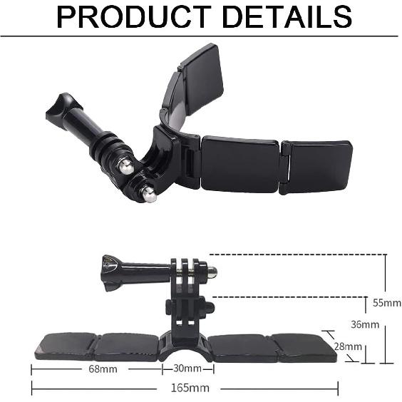 Helmet Chin Mount For GoPro, Adhesive Chin Mount Fit For Full Face Motorcycle Helmet, Immersive POV Recording, Compatible With GoPro Hero 13 12 11 10