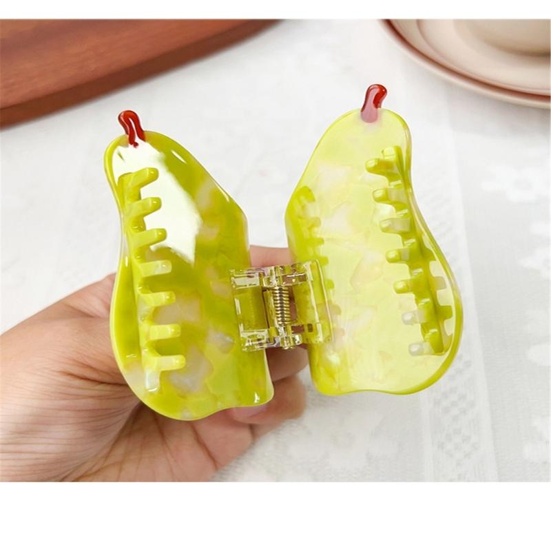 Unique Fruit Theme Large Hair Claw Clip Ponytail Claw Hair Holder Barrettes Hair Adornment Hair Ornaments