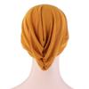 Forehead Cross Muslim Turban Pure Color Stretch Cotton Inner Hijabs For Caps Ready To Wear Women Head Scarf Under Hijab Bonnet