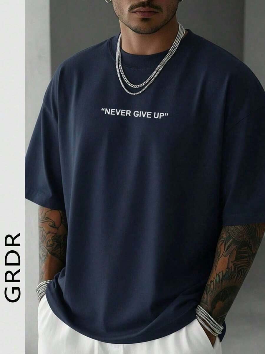 

GRDR Men s Fashionable Printed Loose Short Sleeve T-Shirt | Exquisite Design | Summer Essential S разноцветный