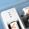 LED Display Battery Storage Box ABS Battery Organizer Box  Diagnostic Battery Voltage Tool