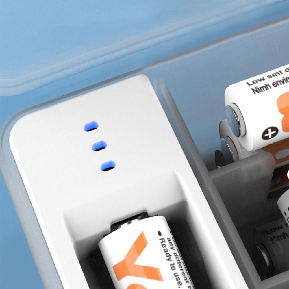 LED Display Battery Storage Box ABS Battery Organizer Box  Diagnostic Battery Voltage Tool