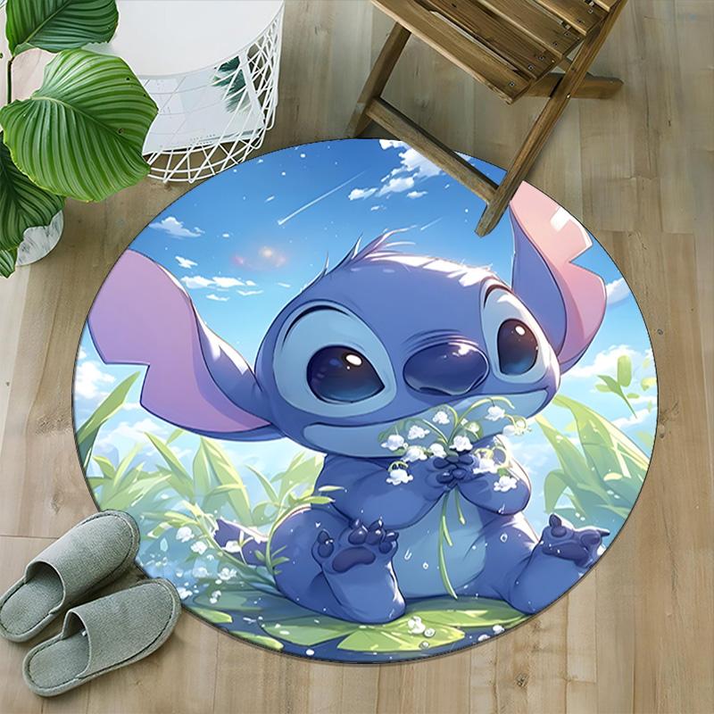 1pc S-Stitch10 Carpet, Round Rug, Comfortable, Suitable for Entryways, Living Rooms, Office, And Bedrooms, Christmas Decoration
