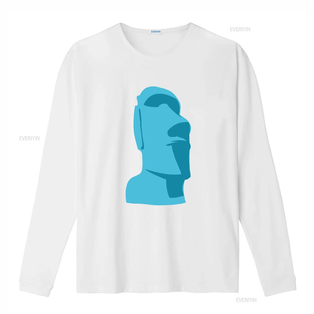 Moai T Shirt Easter Island Tiki Rapa Nui Statue Hawaii Polynesian Totem  Vintage Washed Graphic Soft Homme Casual Slightly