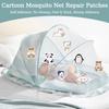 Mosquito Net Patch Stickers Self-adhesive Mesh Netting Broken Repair Sticker Cartoon Animals Adhesive Mesh Screen Stickers