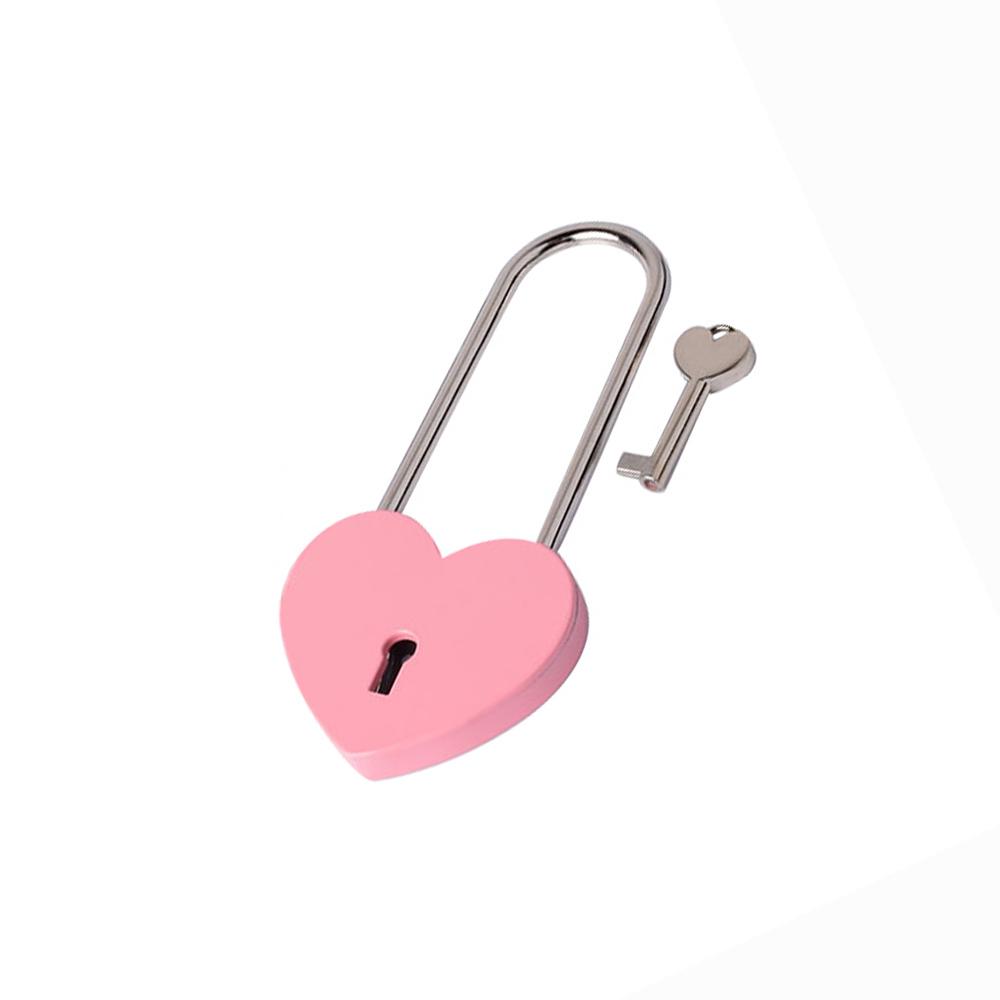 Lock With Key Mini Lock Love Lock Metal Metal Heart Padlock For Valentine's Day Gift Souvenir Anniversary Present