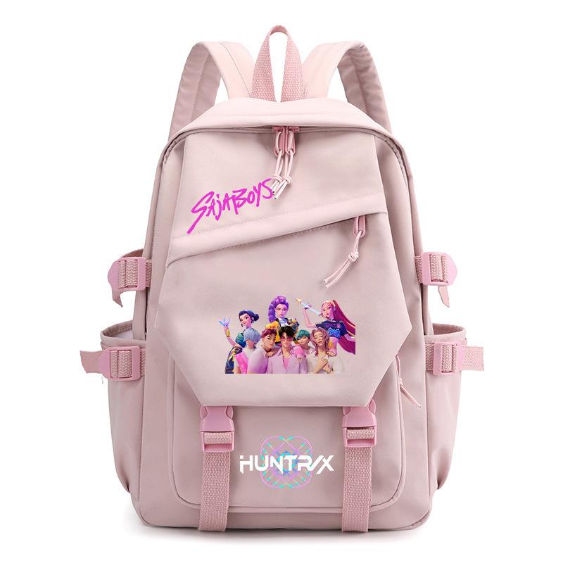Witch Hunters Printed School Bag Primary And Secondary School Campus Canvas Lightweight Backpack 0724