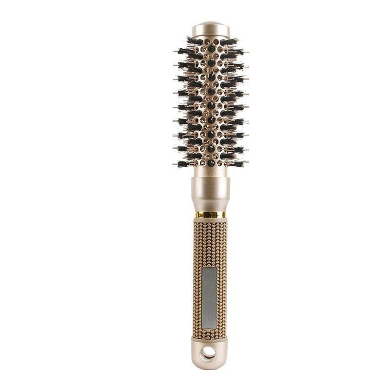Hair Comb Professional Salon Hair Brush Hair Styling Hairbrush Hairdressing Comb Round Curly Rollers Tools Blue