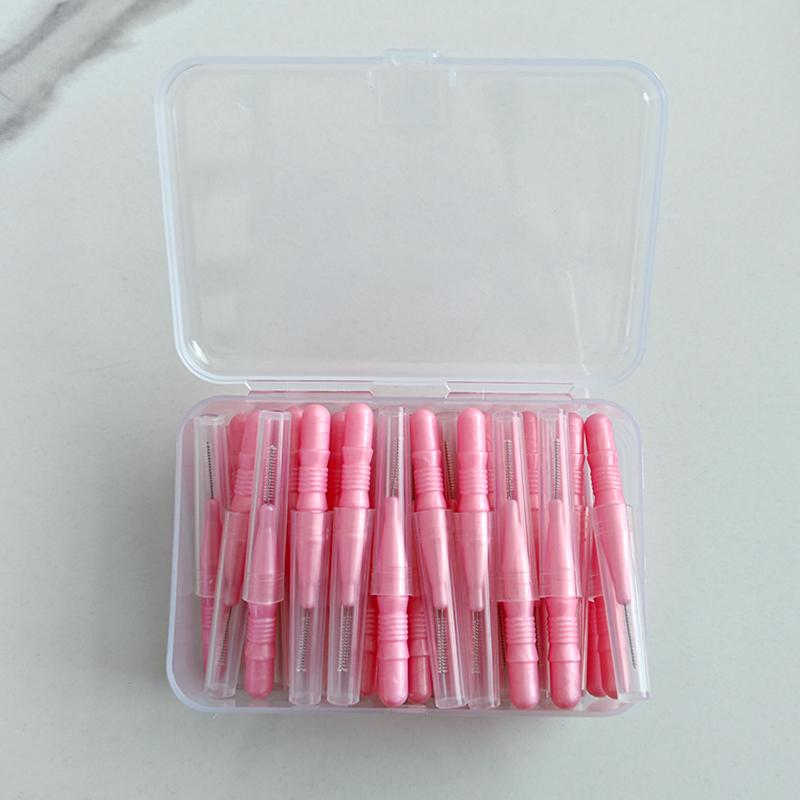 

40Pcs Interdental Brush Tooth Dental Interdental Brush Toothpick Dental Floss Toothpick Braces Oral Care Cleaning Tool