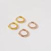 Smooth Surface Stud Earrings, Exclusive and High-end, with Round Silver Pins As Ear Clasps.