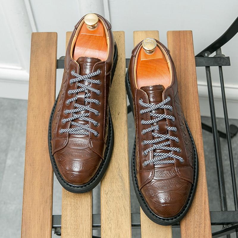 Designer Brand Trendy Men's Oxford Shoes Strap High Quality Sole Men's Business Casual Shoes Outdoor Commuting Driving Shoes