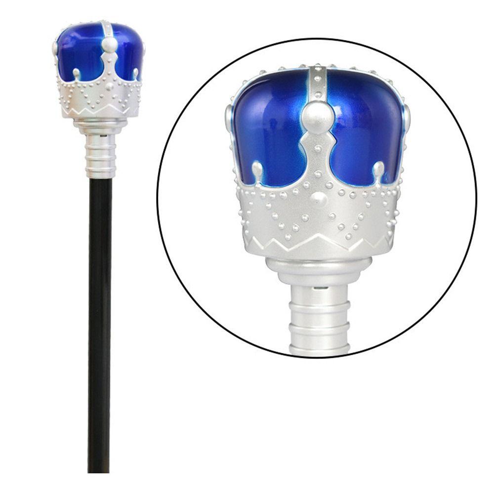 Plastic King Queen Scepter Red/Blue Hand Wand Durable Princess Prince Cane  Gril