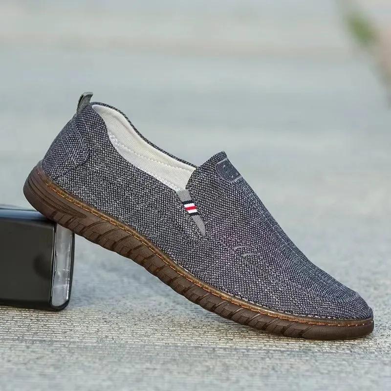 Old Beijing Cloth Shoes Are Light and Breathable Cloth Surface Middle-aged and Elderly Father Shoes Are Comfortable and Soft-soled Versatile Work Sho