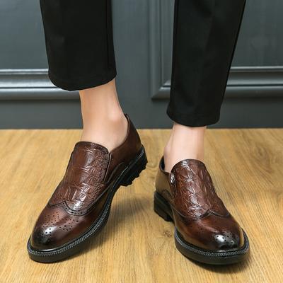 Heren Leren Casual Schoenen Merk Comfortabele Kledingschoenen voor Heren Instappers Oxfords Schoenen Mode Mocassins Homme Plus Size 38-46