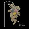 Golden Yellow I Water-Soluble Embroidery Three-Dimensional Lace Bead Sticky Flower Diy Sewing Decoration With Clothing Accessories Lace