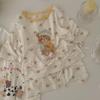 In Stock Hey Sweetheart Kids' Summer Tencel Pajama Set - Cool Short Sleeve Home Wear for Boys and Girls