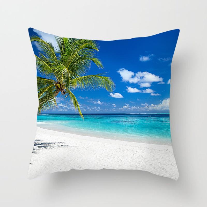 Putetrekk i serien Strandlandskap Hjemmekontordekorasjon Putetrekk