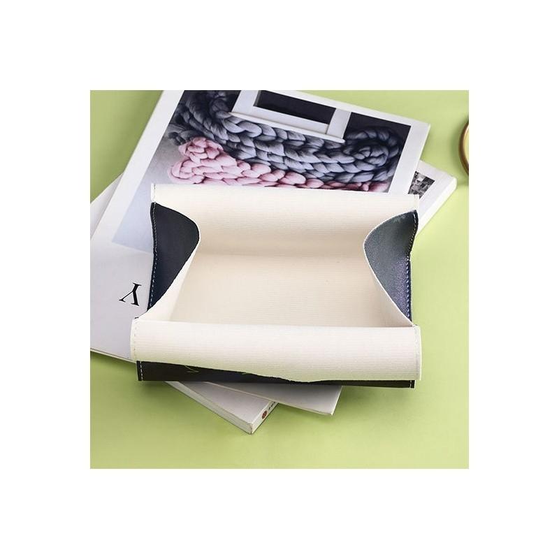 Cat Cartoon Leather Tissue Box For Home Office Car Use With Multi Purpose Functionality
