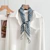 111% Mulberry Silk Scarf Women's Spring and Autumn Thin Versatile Fashion Double Crepe Silk Square Scarf High-end Sunscreen Headscarf