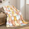 Cute Cartoon Cat Pattern Blanket Design print blanket soft and cozy perfect for the living room bed sofa or a nap,gift