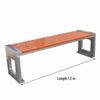 Stainless Steel U-Shaped Outdoor Park Bench