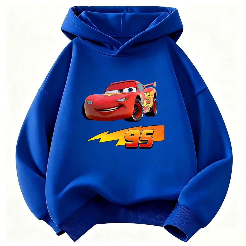 Cars Lightning McQueen Boys' Casual Cartoon Hoodie