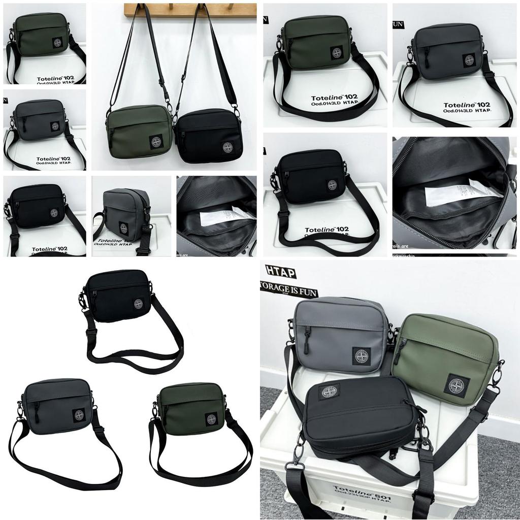 Compact Shoulder Bag For Daily Use Sleek Design Unisex Synthetic Leather Black Gray Military Green 18x14x6cm
