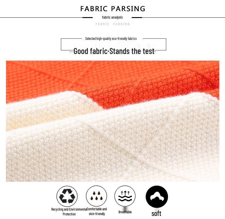 2019 Autumn Color Block Men's V-Neck Pullover Sweater, Korean Style, Slim Fit, Plus Size, Fashionable Base Layer.