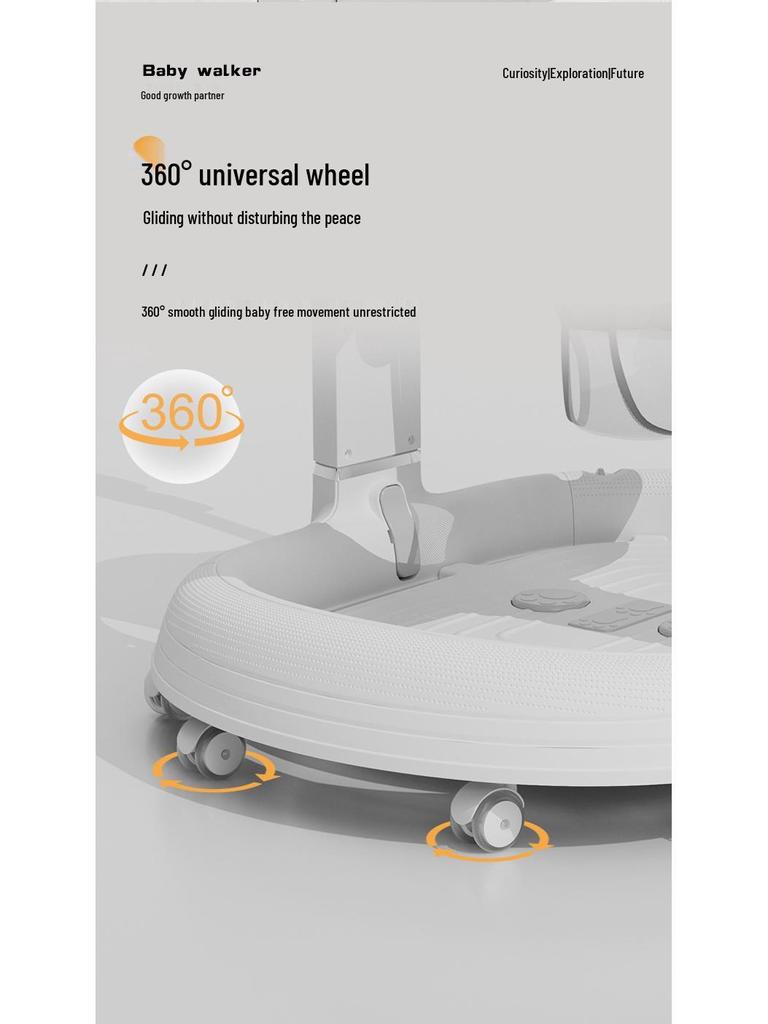 Multifunctional Baby Walker: Anti-Tip, O-Leg Prevention, Push-Assisted Learning for Boys and Girls