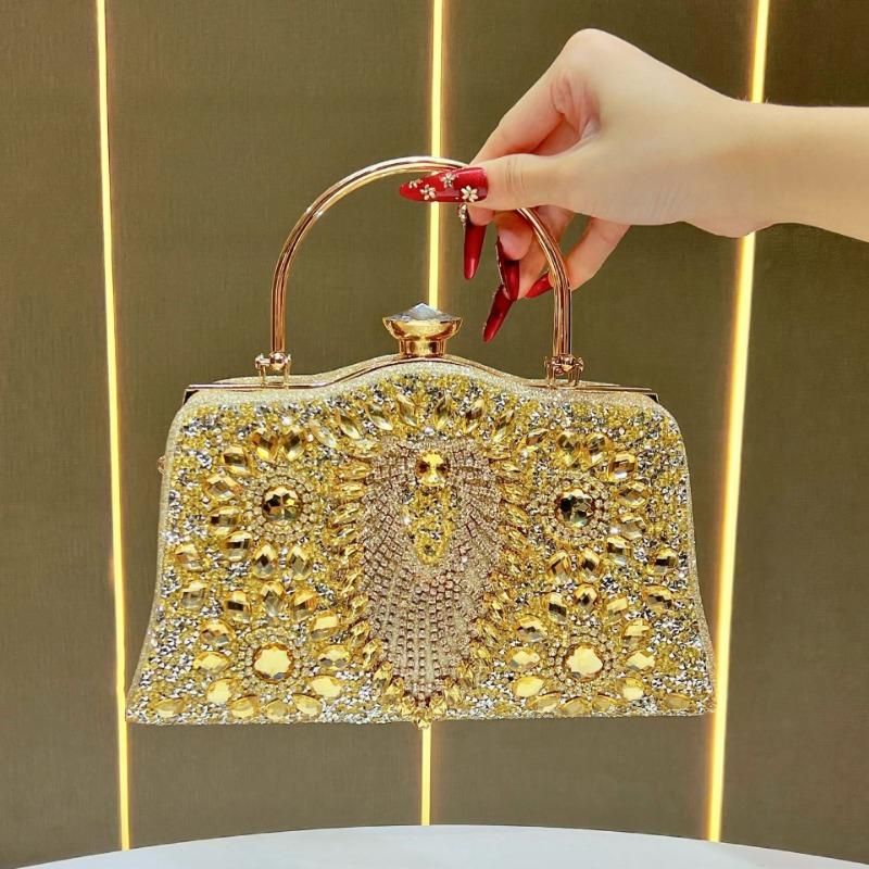 Abendtasche, Diamant-Handtasche, Modische Gesellschaftsdame, Bankett- und Dinner-Tasche, Umhängetasche