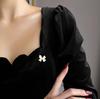 Fashion Retro Alloy Big Brooch Bow Pin Temperament Versatile Clothing for Women Jewelry