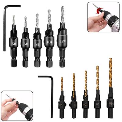 Hex Shank Drill Bit Parts Replacements Steel 45 1 Set