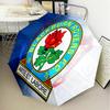 Blackburn-Rovers Crest Automatic Folding Umbrella - 8-Rib Travel Umbrella with Auto Open/Close & Portable Gifts for holidays or birthdays