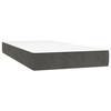 347689 vidaXL Matelas de lit à ressorts ensachés Gris foncé 80x200 cm epaisseur 20 cm