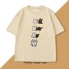 Funny Black Cat T-shirt Women Street T Shirt Fashion Casual Clothing Crewneck Breathable Tshirt Graphic Tees