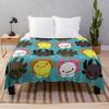 Axolotl Squad Throw Blanket