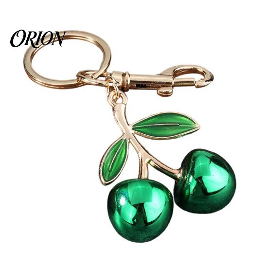 Women Purse Charms Double Cherry Keychain for Women, Golden Plated Alloy Car Key Ring, Decorative Charm Pendant Handbags Backpacks Purses Aesthetic