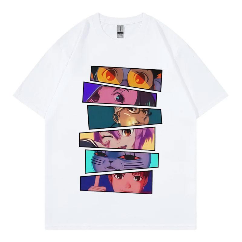 Japan Anime Dandadan Turbo Granny Cat Graphic T Shirt Fashion Cartoon T-shirt Women Vintage Casual Women T-shirts