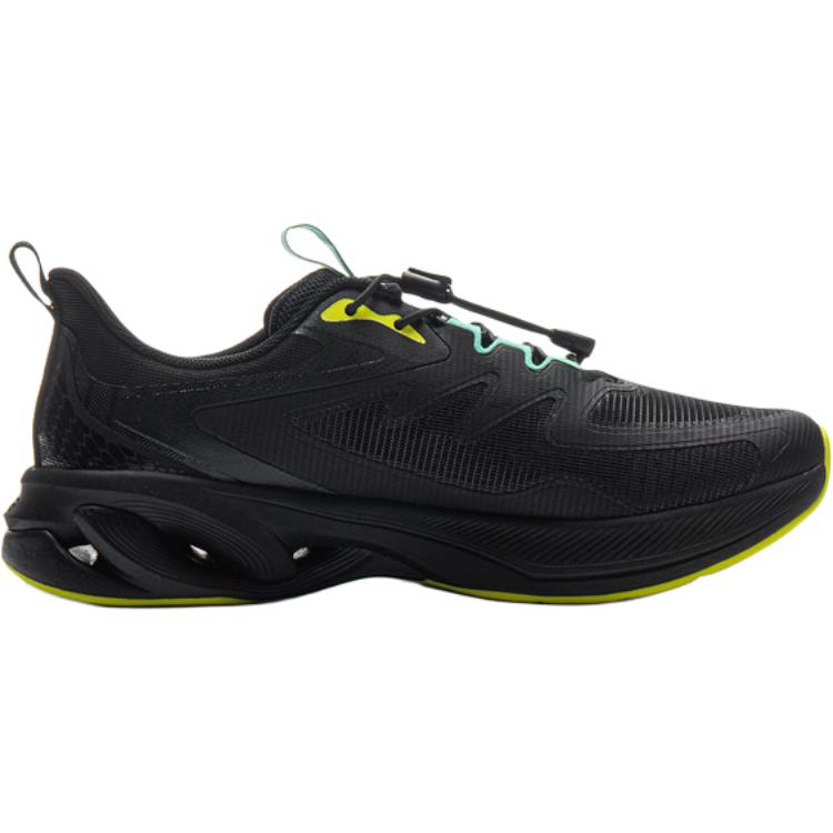 Li Ning Kids Running Shoes Comfortable Fashion Shock Absorption Rebound Breathable Low Top Kids Sneaker Black YKFV090-3