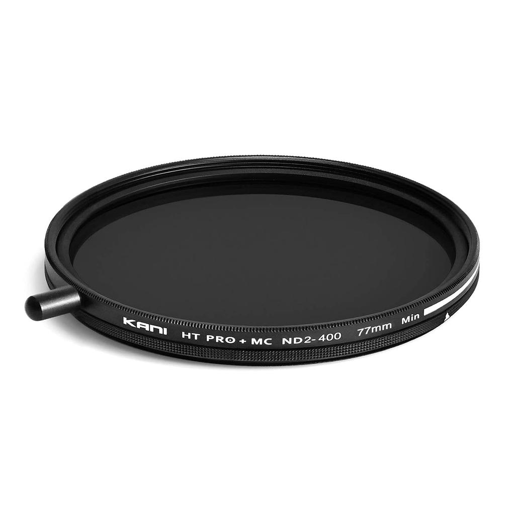 KANI 77mm Variabler ND Filter HT MC Lichtdämpfungseffekt bis zu 8 Blenden Mit abnehmbarem Einstellknopf Unterdrückung von Unebenheiten bei hohen