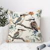 1 Stück Böhmische Natur Wohnzimmer Kissenbezug, Polyester 2D Doppelseitiger Druck Kissen, Australischer Kookaburra Blumig Wurfkissen