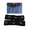 2x Waistband Extenders Reusable Snap Button Spare Adjustable for Pants Jeans Pants